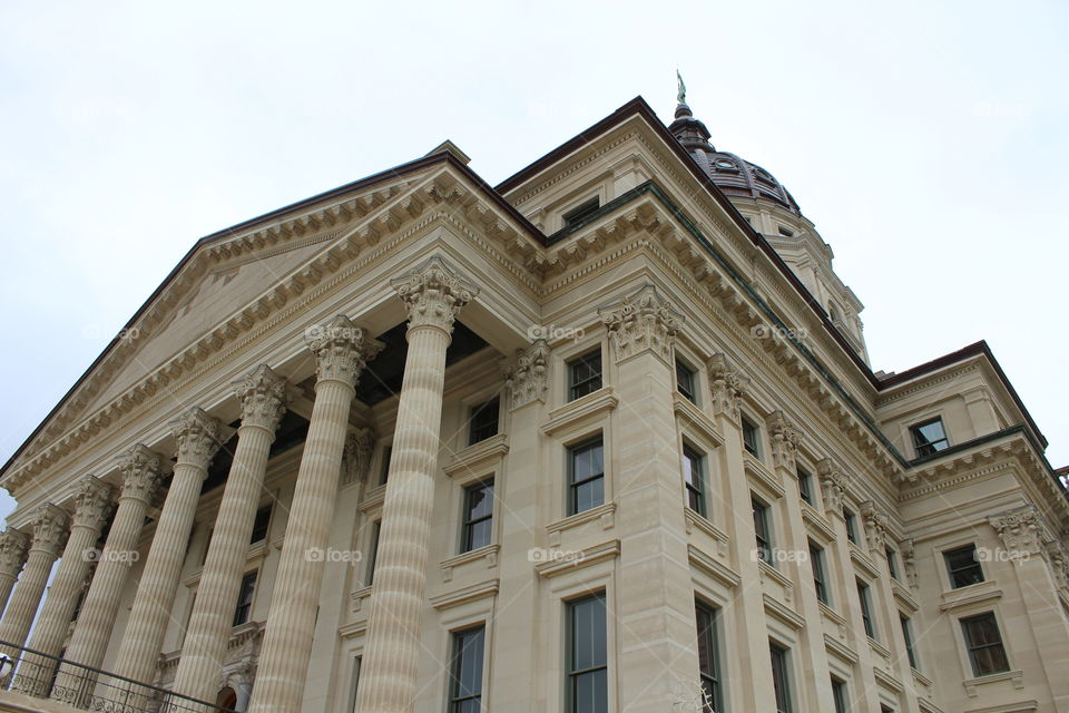 Kansas State Capital building in Topeka, Kansas 