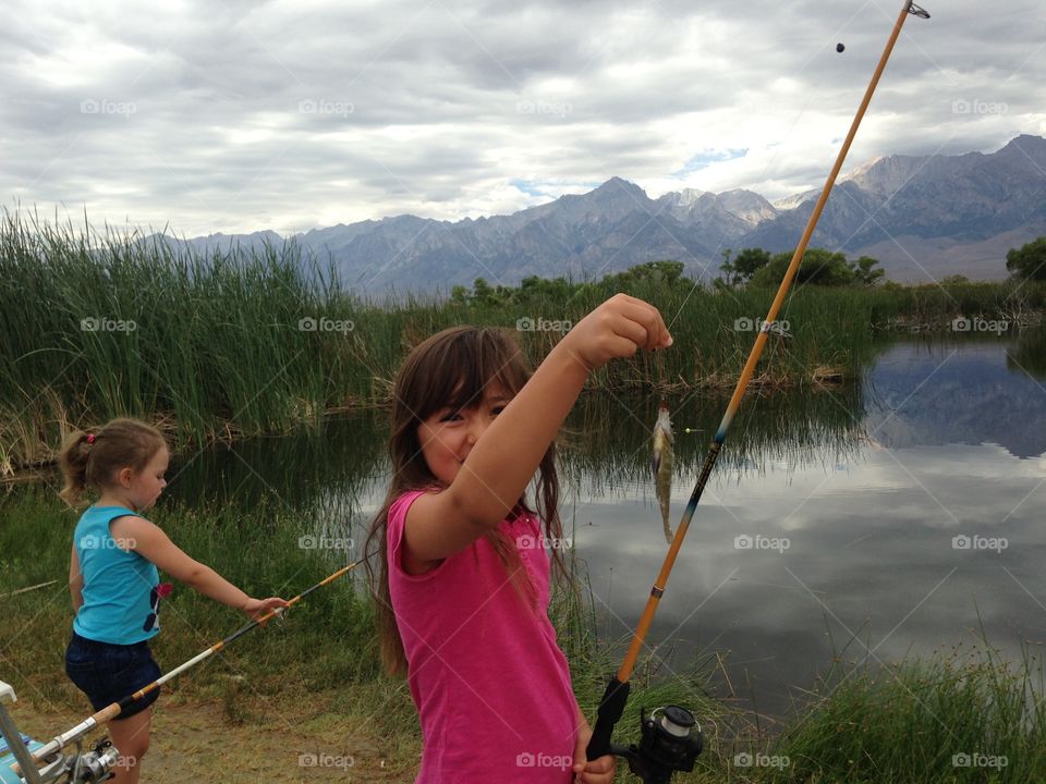Fishing girls