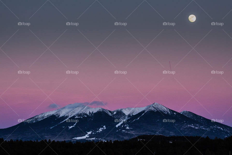 Sunset at san fransisco peaks