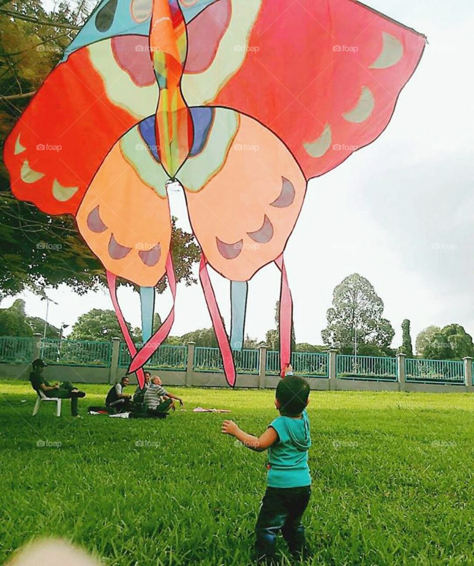 Balloon, Fun, Grass, Child, People