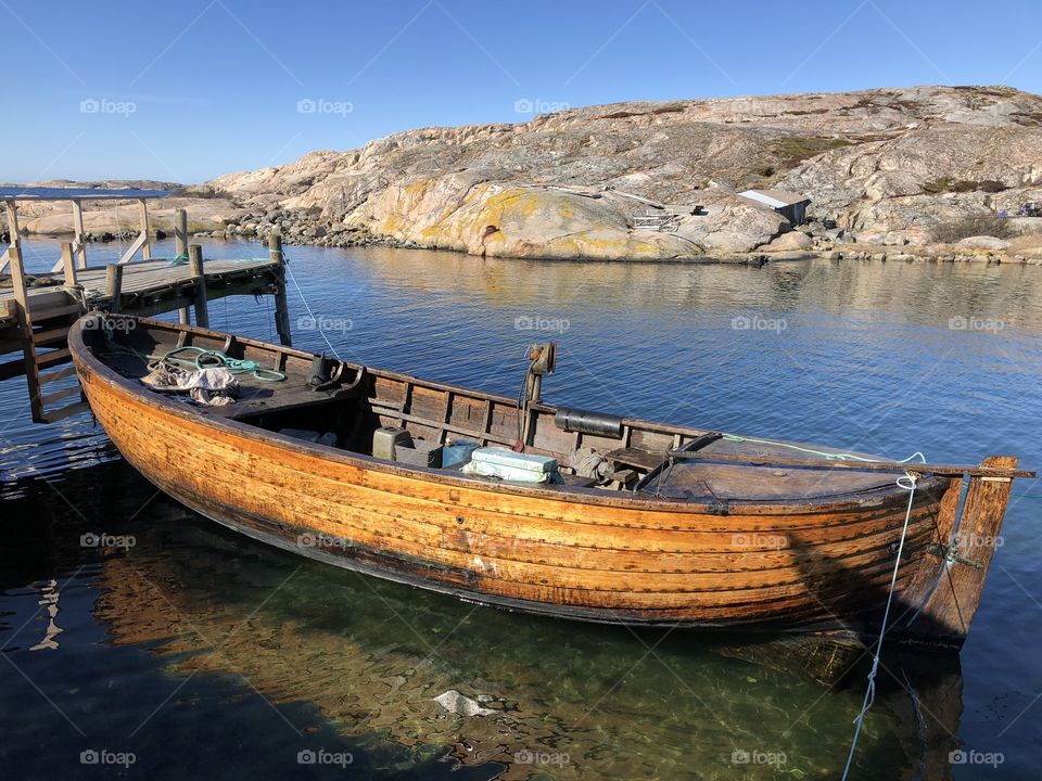 Old wooden boat