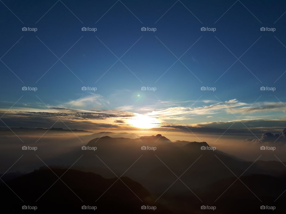 Sun Rising (View from Sri Pada / Adam's Peak)