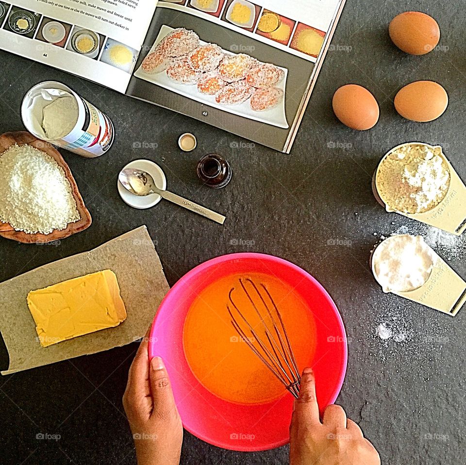 Preparing for Eid festival following the traditional Indian recipes, making sweet treats 