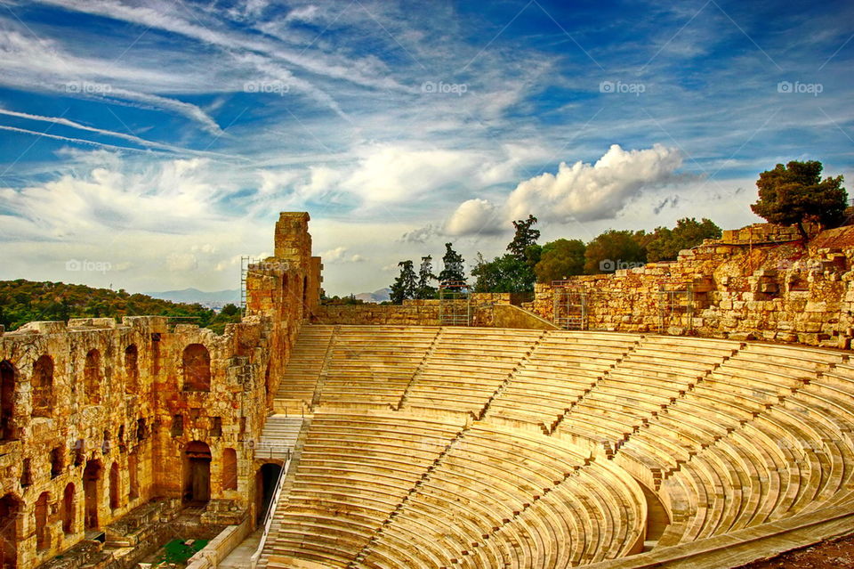View of ancient theater