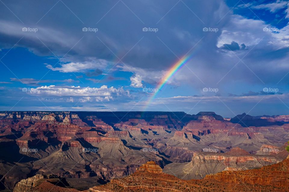 Rainbow in the Grand Canyon