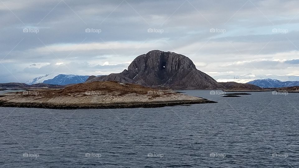 Mountain with a hole