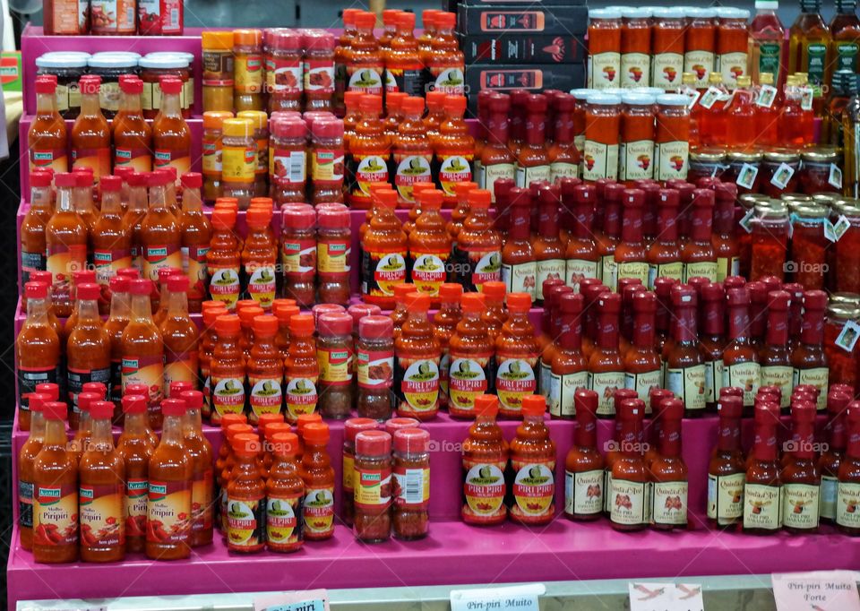 Piri piri sauce used as seasoning 