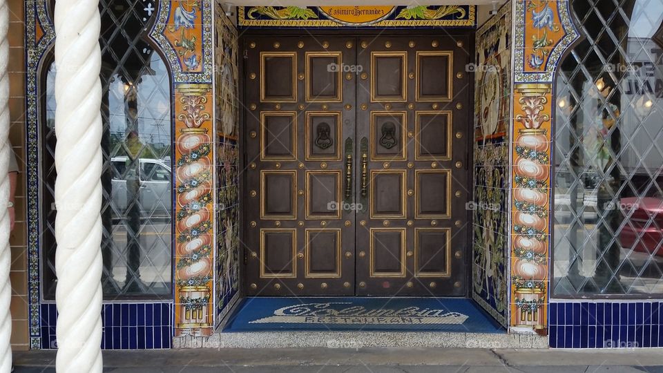 Doors into the past.  Columbia Restaurant Tampa FL