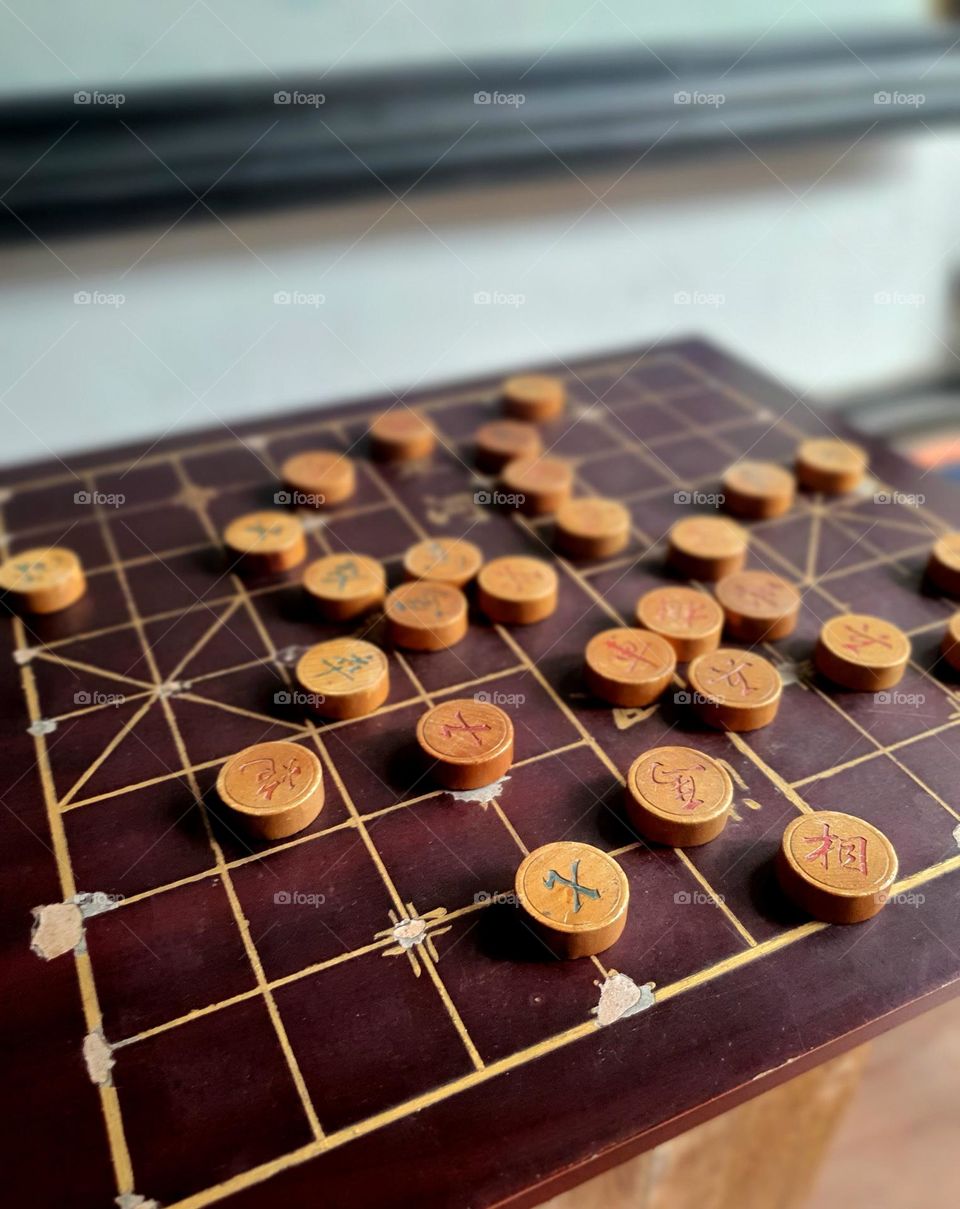 Chinese Traditional Wooden Chess (Xiangqi)