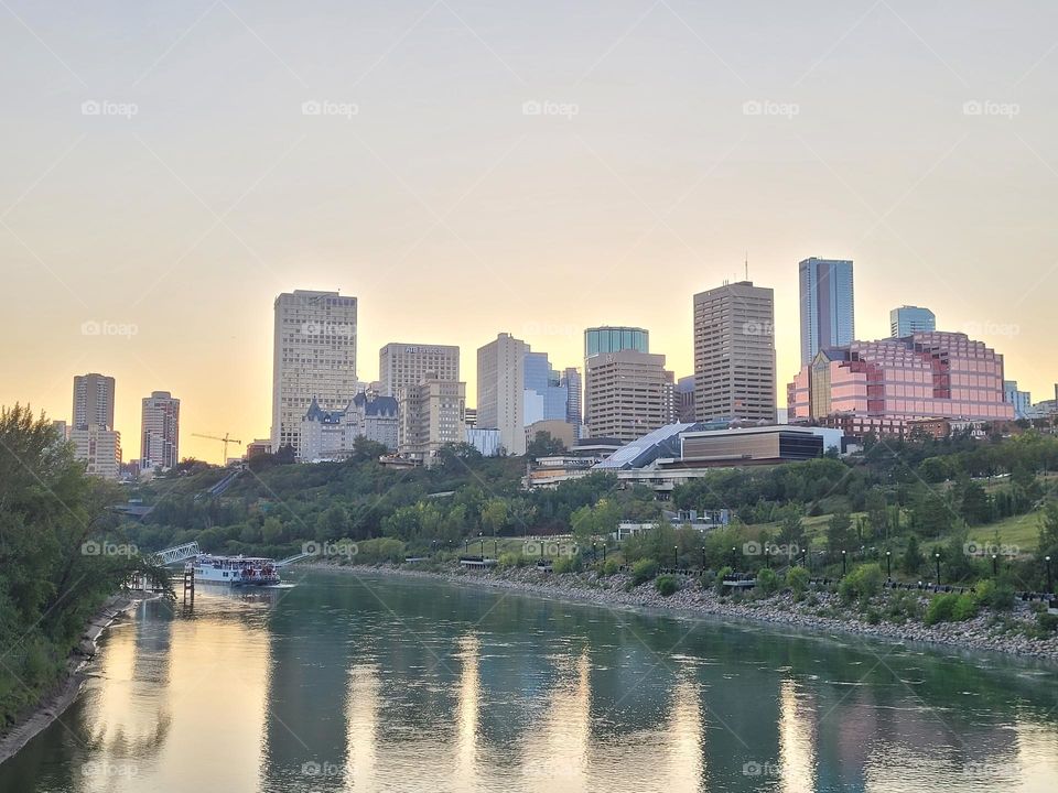 beautiful  Edmonton Downtown Skyscraper