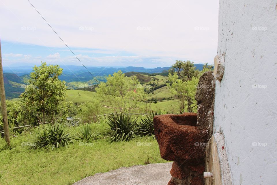 view of the mountains