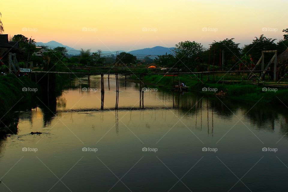 Sunset in nature.. Sunset in nature at the river.