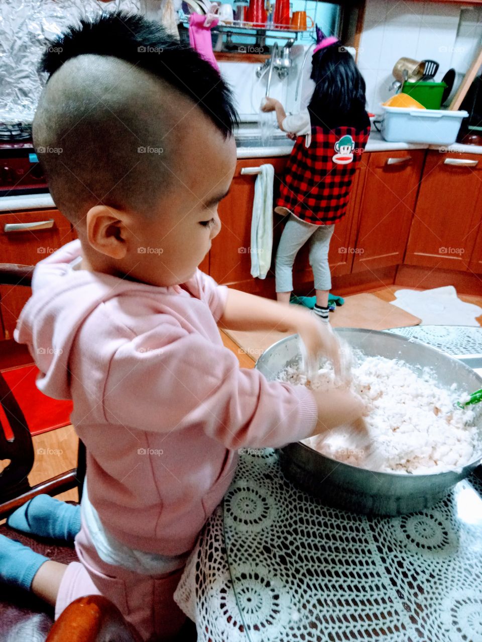 Working together and helping each other makes works enjoyable and less stress.
Most of all it can help the young once to learn and understand the goodness that they can get from it.