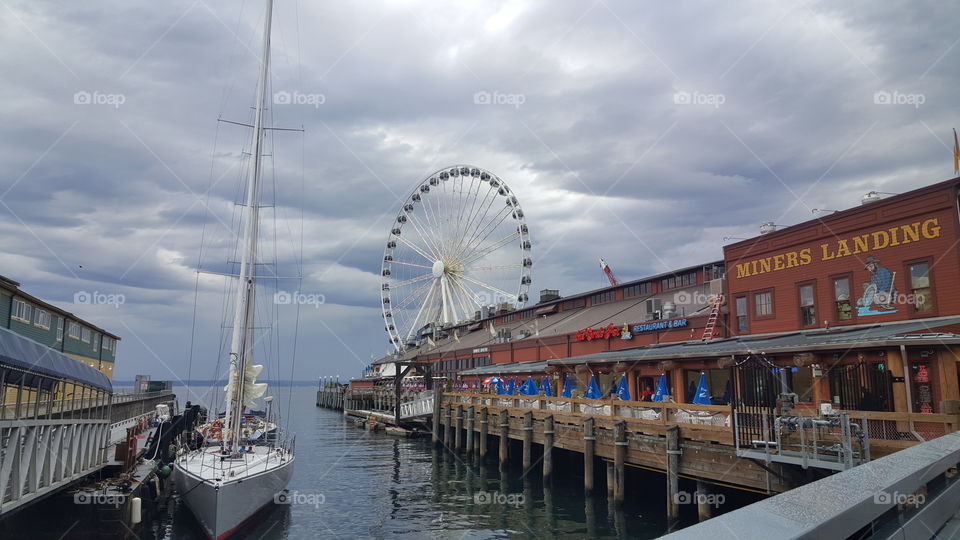 Stormy Seattle Waterfront