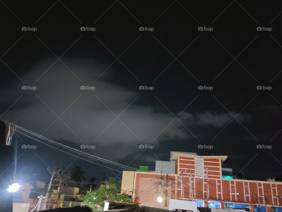 night clouds