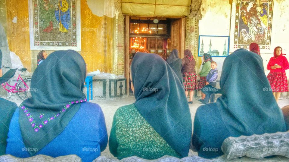 lady's, Orthodox, , religious, service