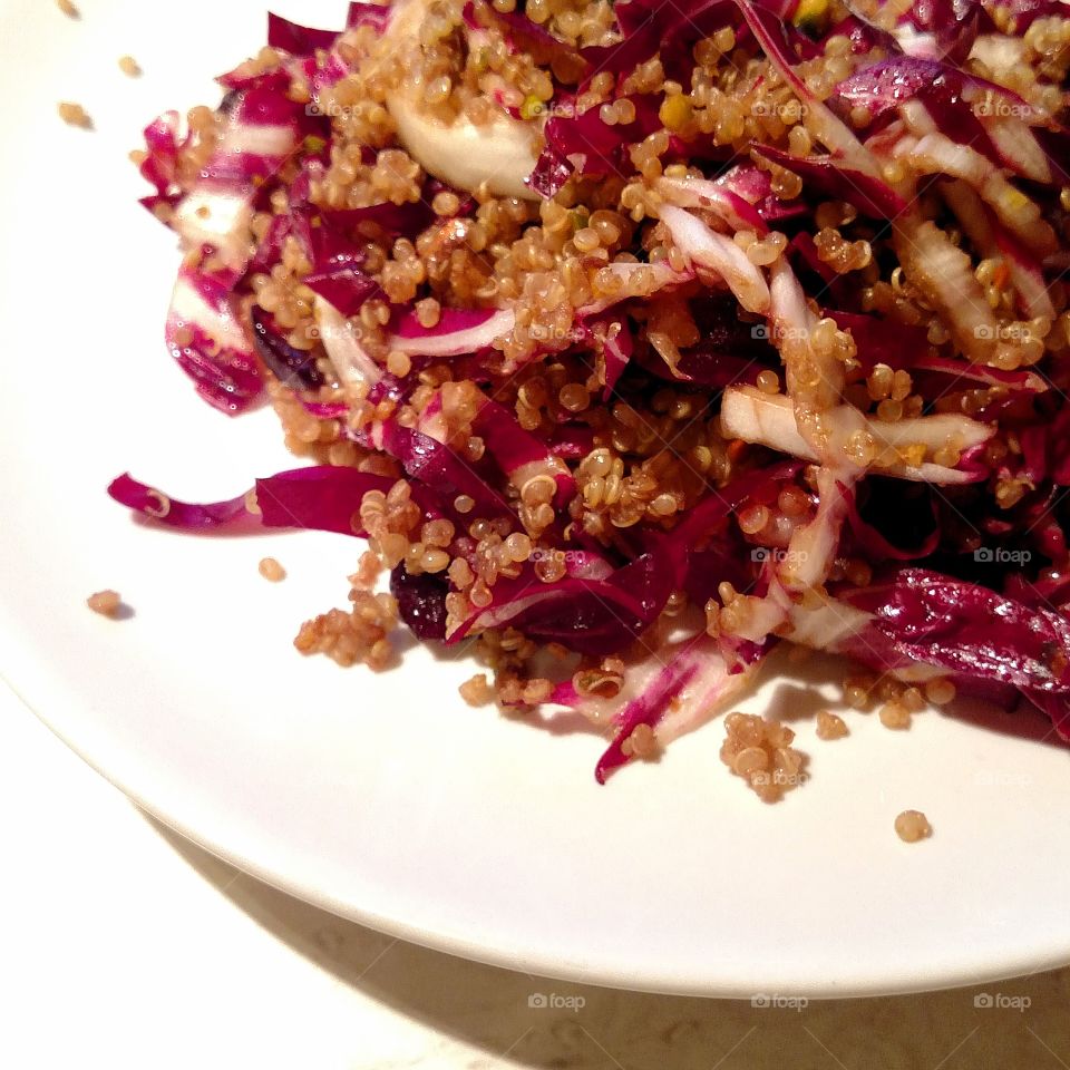quinoa and Radicchio salad