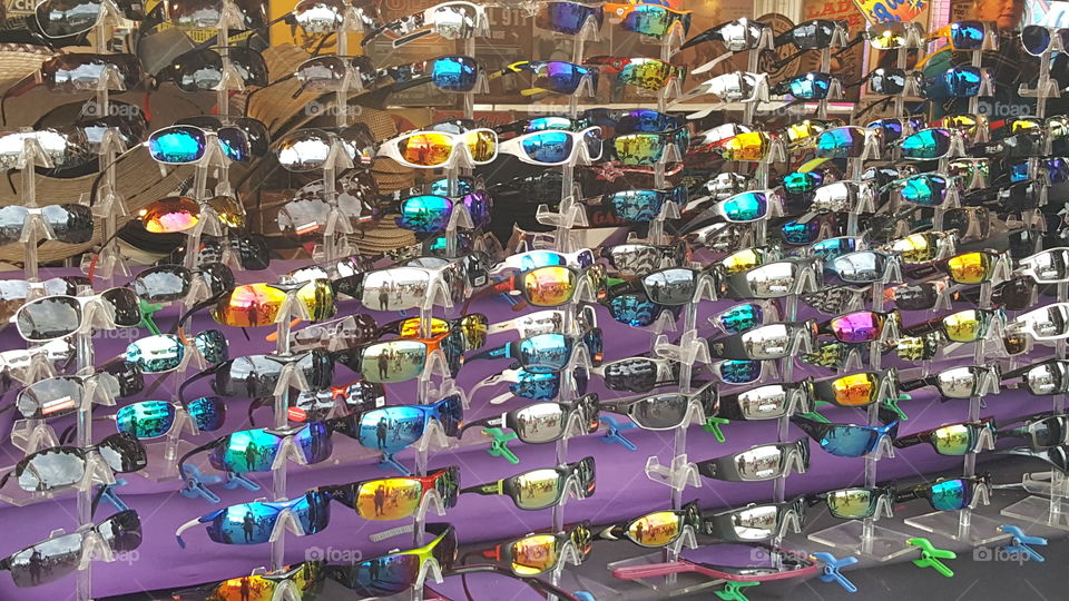 Rows of shades