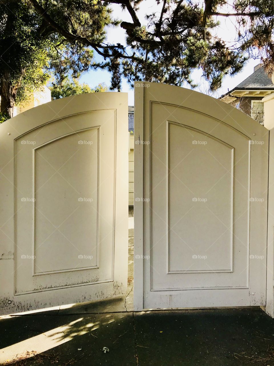 When one door closes... another one opens. Or in this case, a big white gate!