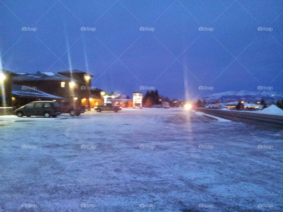 on the winter at Montana USA(morning)