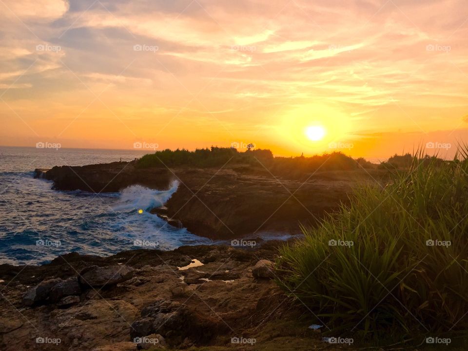 Bali sunset. Taken on Nusa Lembongan, Indonesia