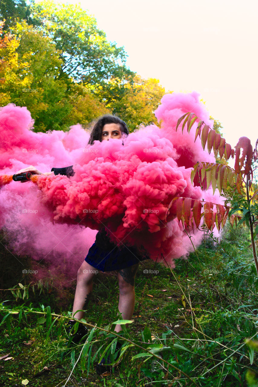 Smokebomb and the colorful activity. It’s the beauty in the colors with this photography technic :) :)