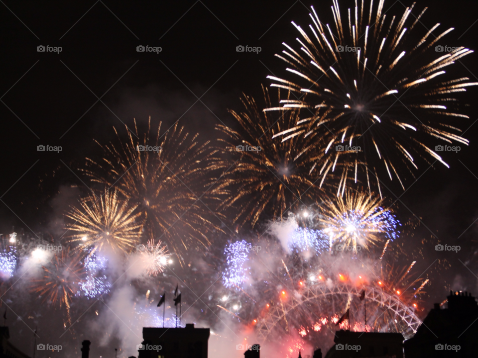 london london eye bonfire fireworks by geebee