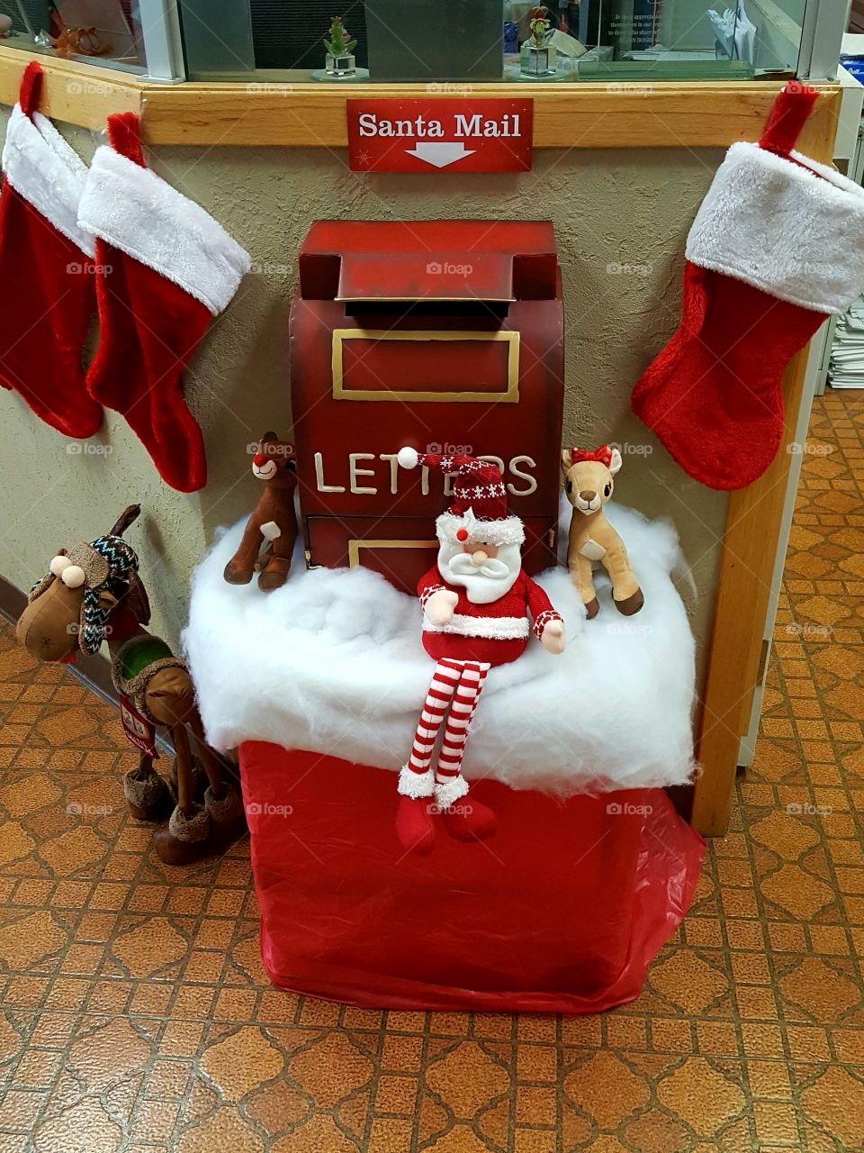 I found this little gem in a small town City Hall in rural Kansas. The folks there had just set it up for the first time this year as a way for the community children to post letters to Santa Claus.