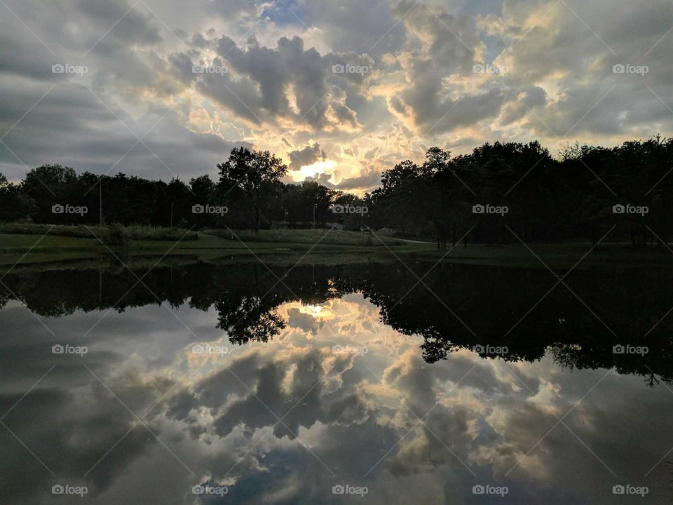 Autumn Rain Reflections