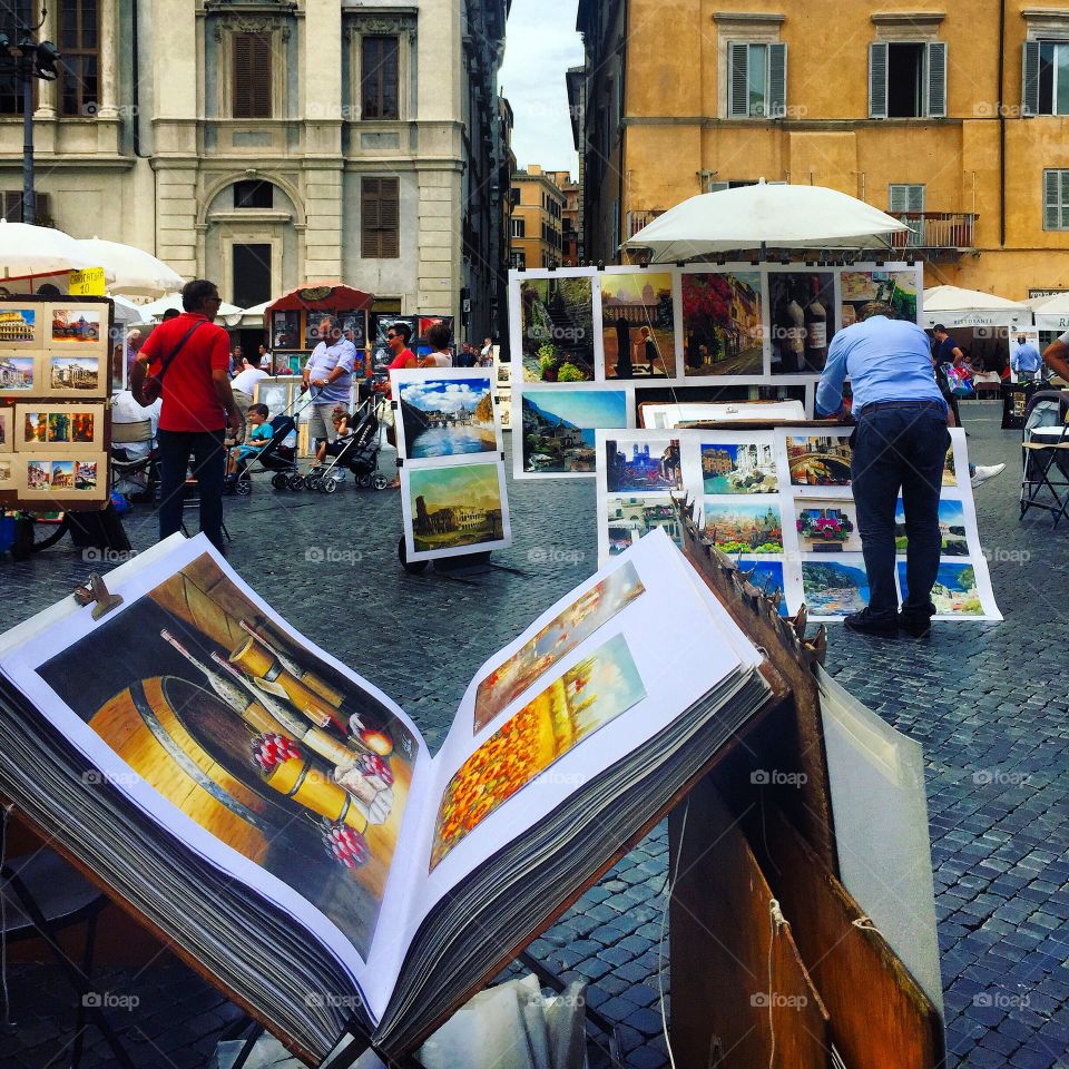 Stock, Street, People, City, Commerce