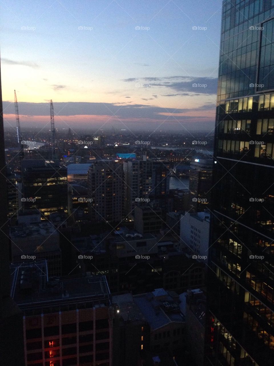 Skyline of Sydney City