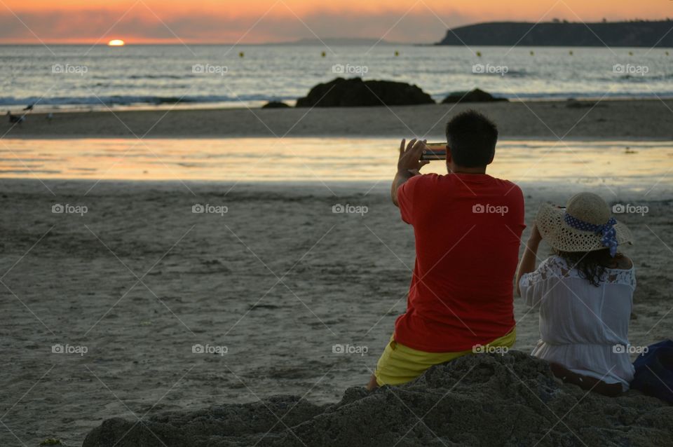 Capturing the sunset