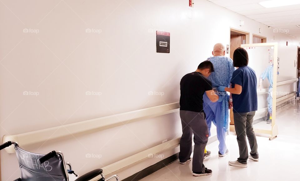 Visual feedback to help re-learn where midline standing is