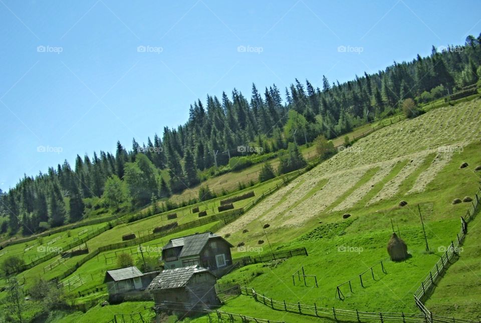 Beautiful landscape in Suceava County, Romania