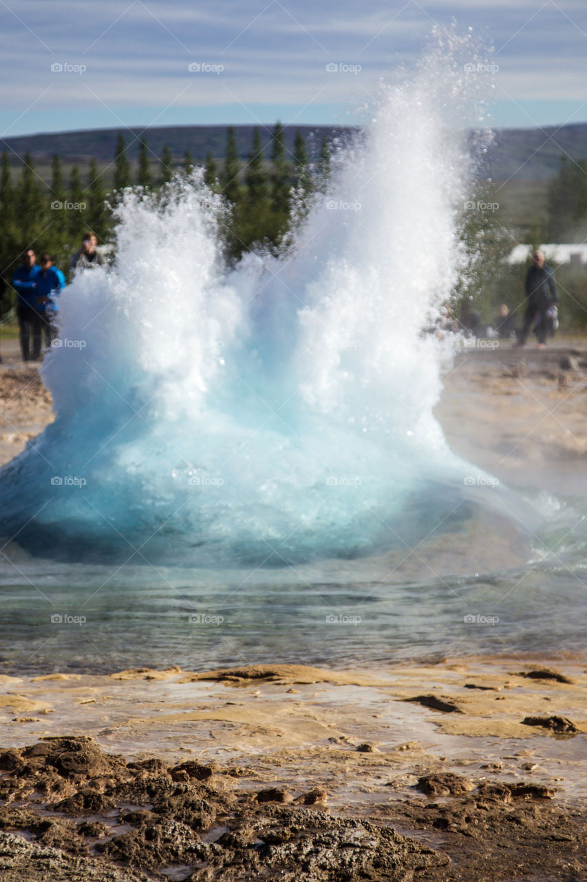 Geysir on Iceland. 