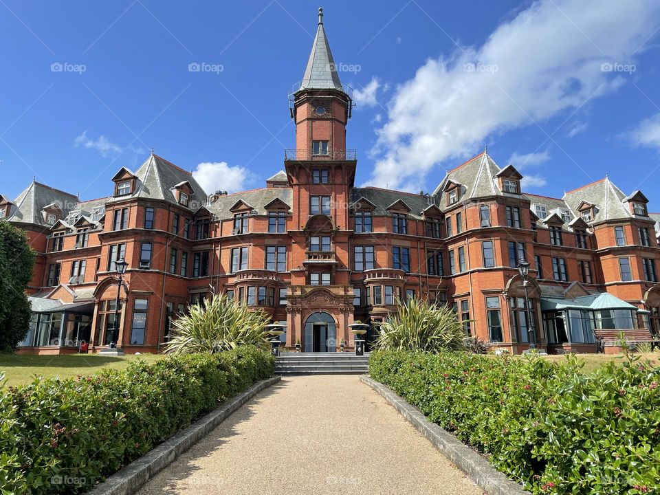 The Victorian age Slieve Donard Hotel in Newcastle, Northern Ireland.