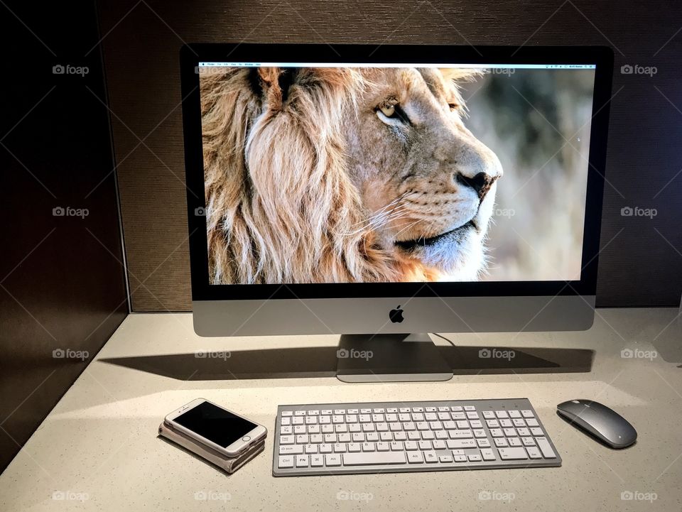 Apple computer and IPhone 