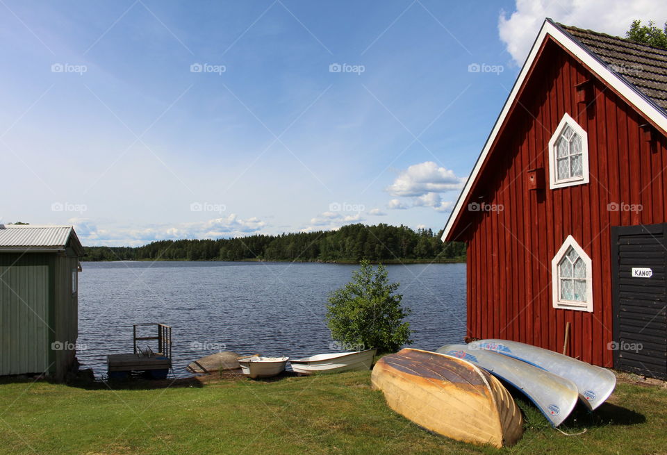 Summer lake, Sweden, Småland.