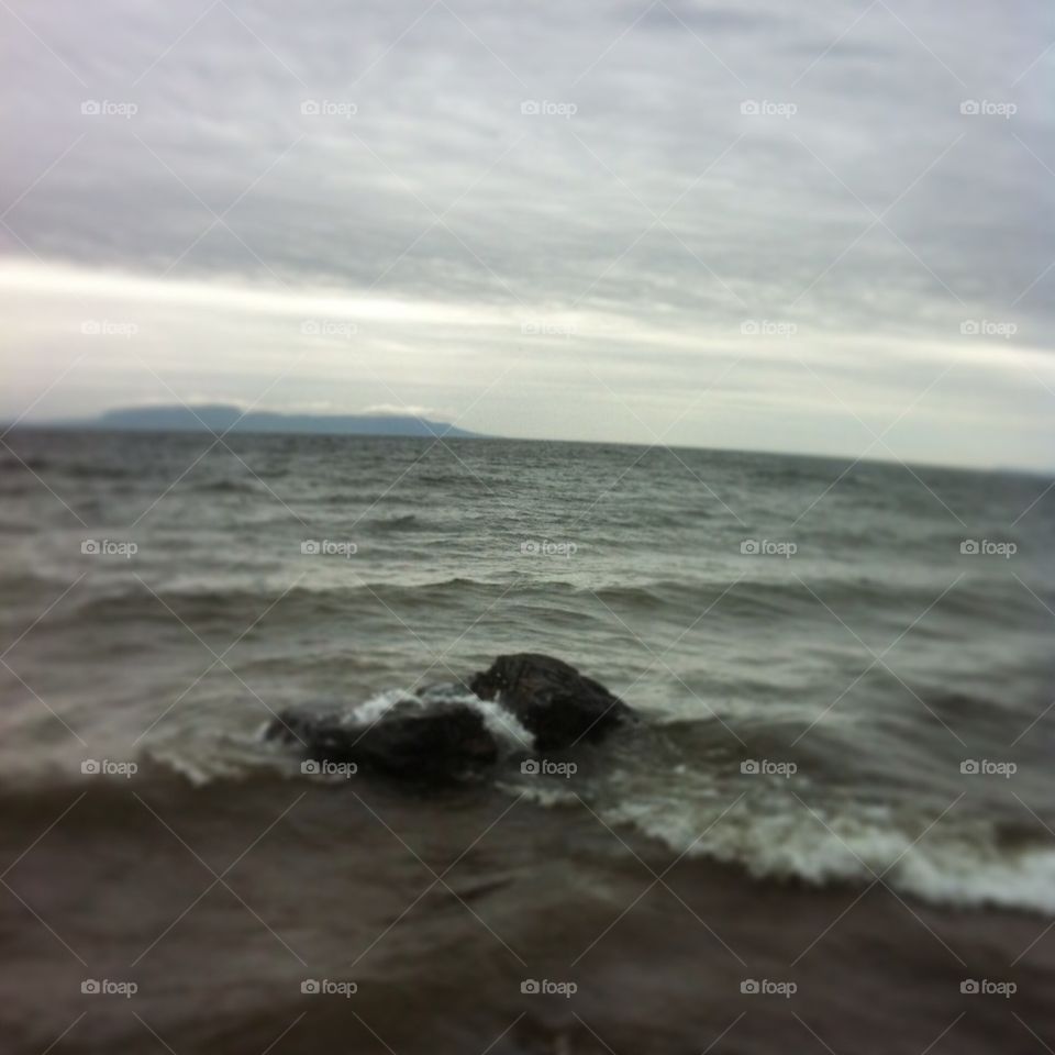 Sleeping Giant in the rain