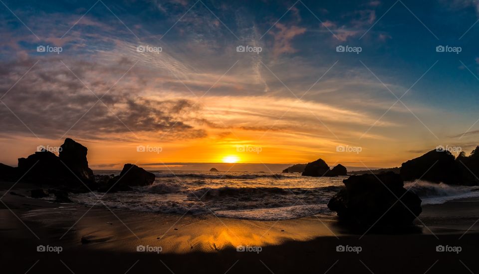 Sunset at the beach