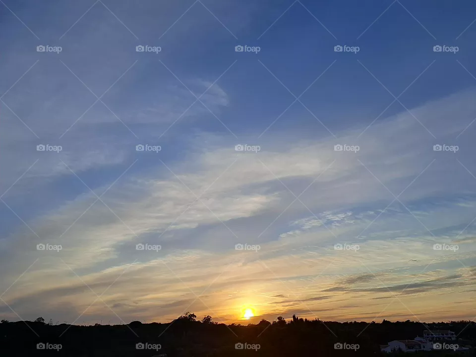 Extra blue sunset