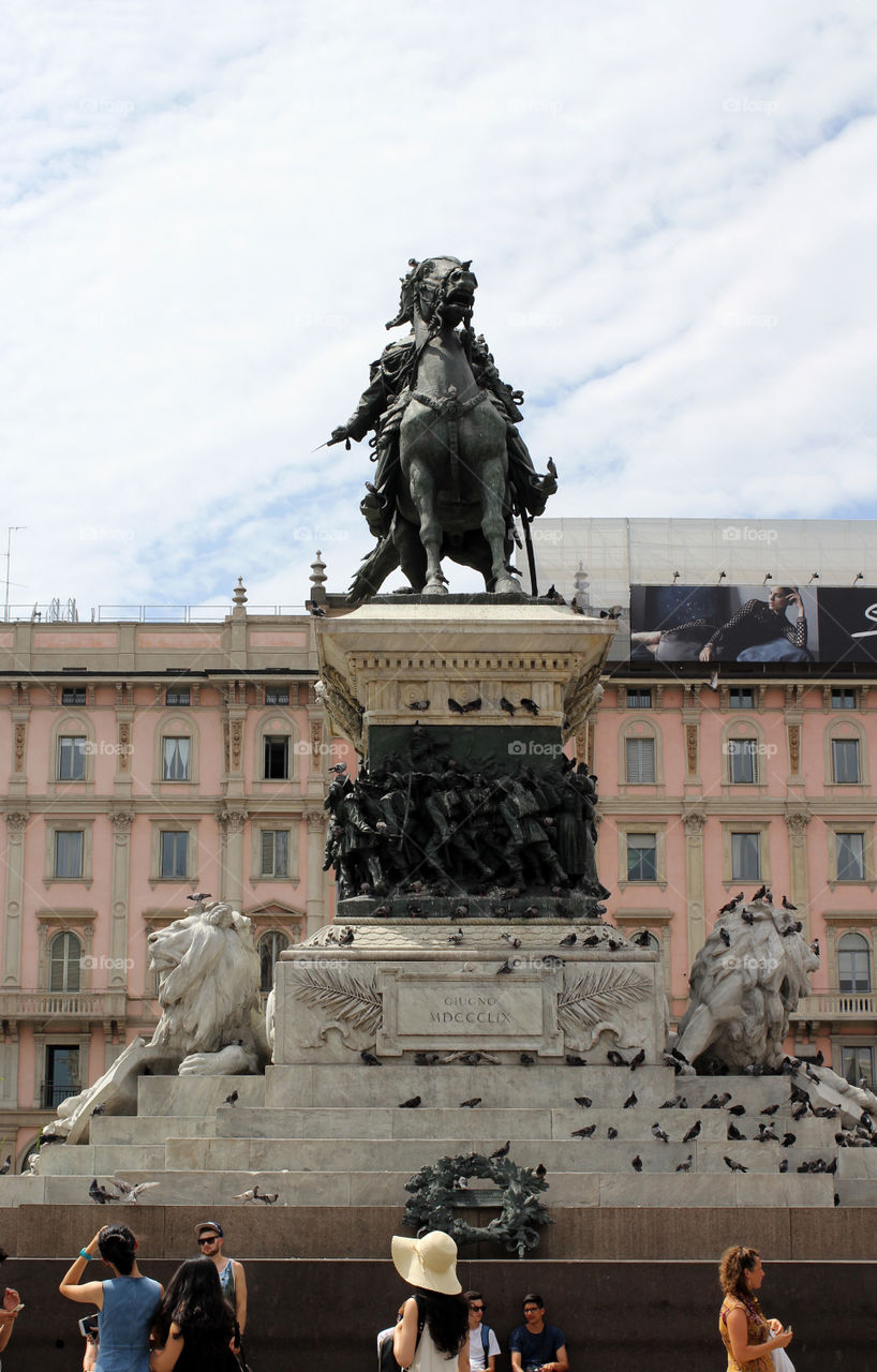 Italy, Milan, a monument