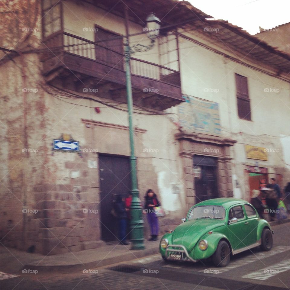 VW Beetle in Cuzco
