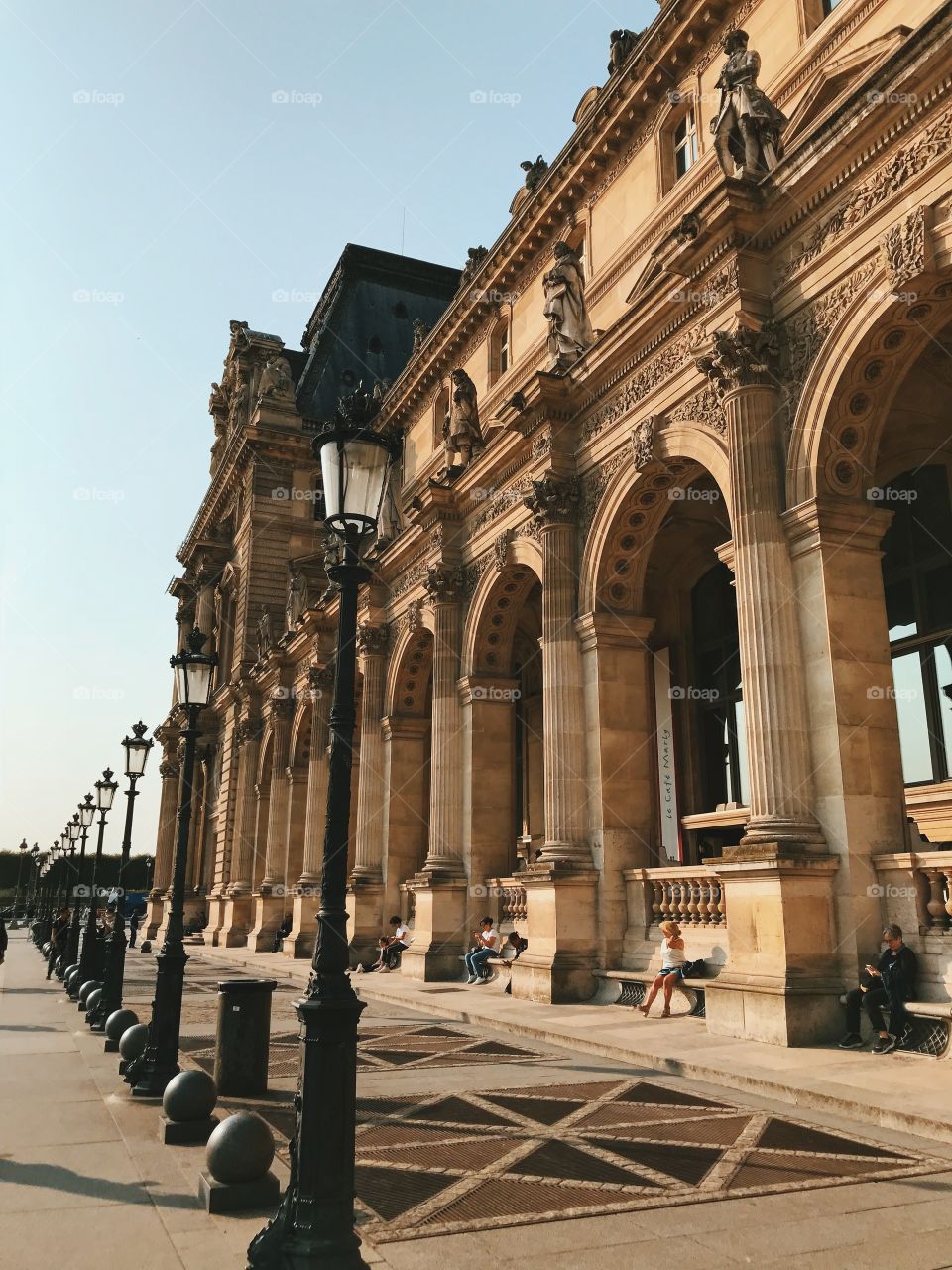 Louvre museum, from the outside. 