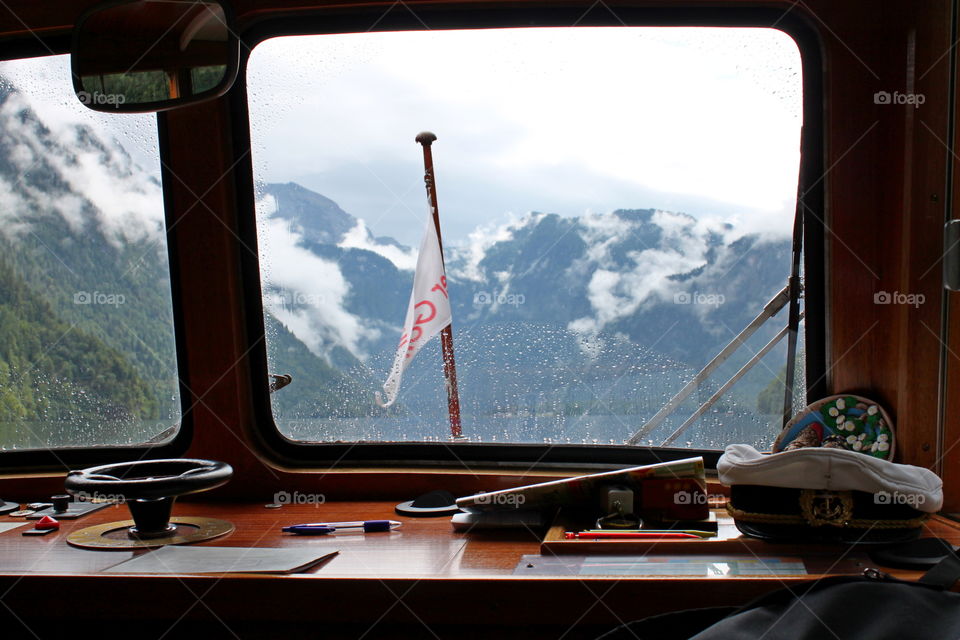 rainy day. raindrops on the window.