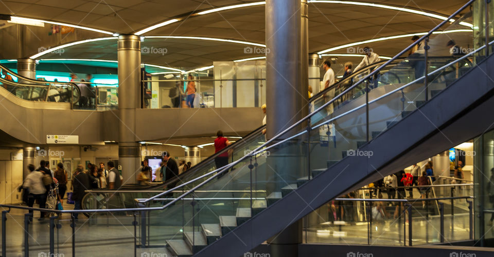 Rush hour in the metro 