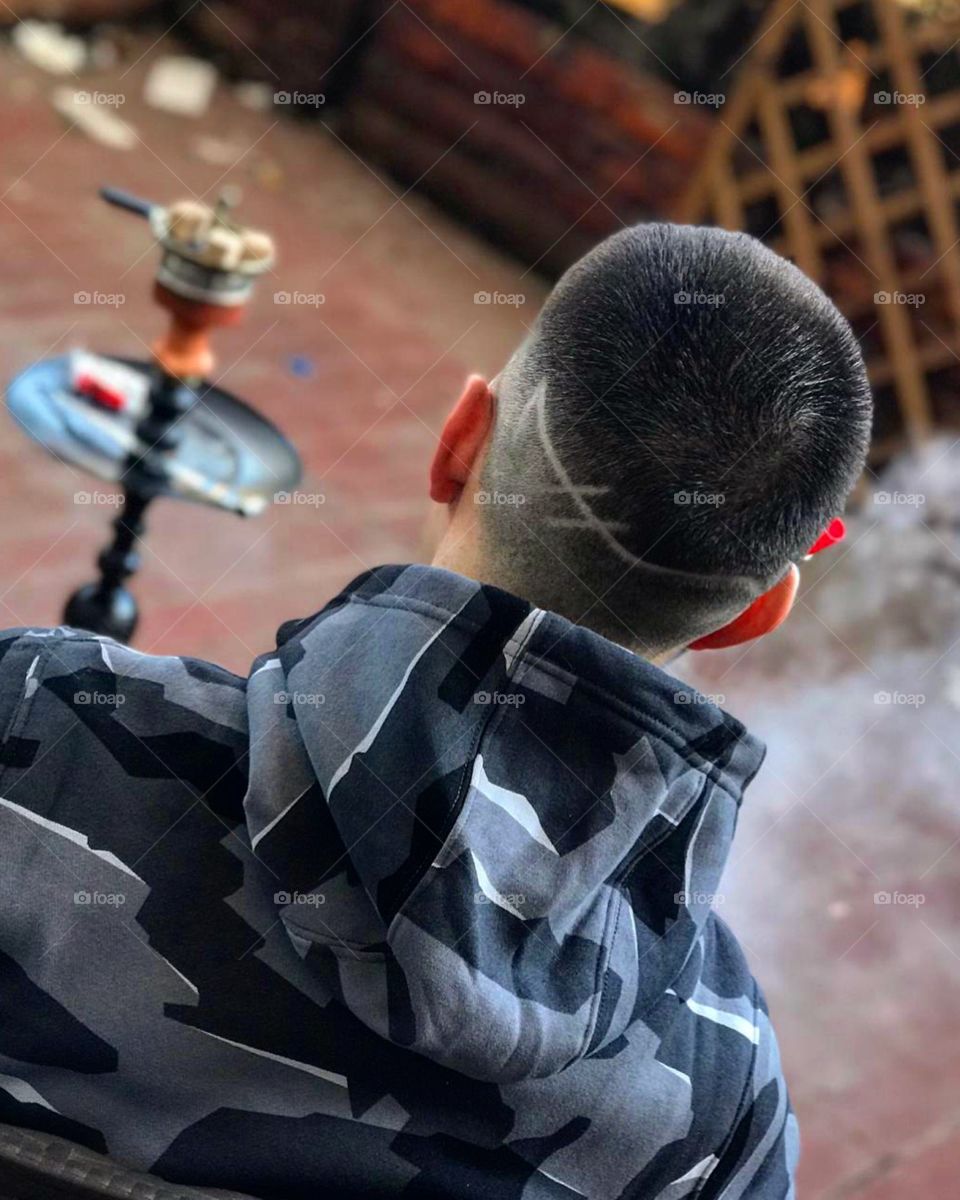 Smokeing shisha with new hairstyle. I saw this on some page and i wanted to try, i hope you will like it and ofcourse hookah is here