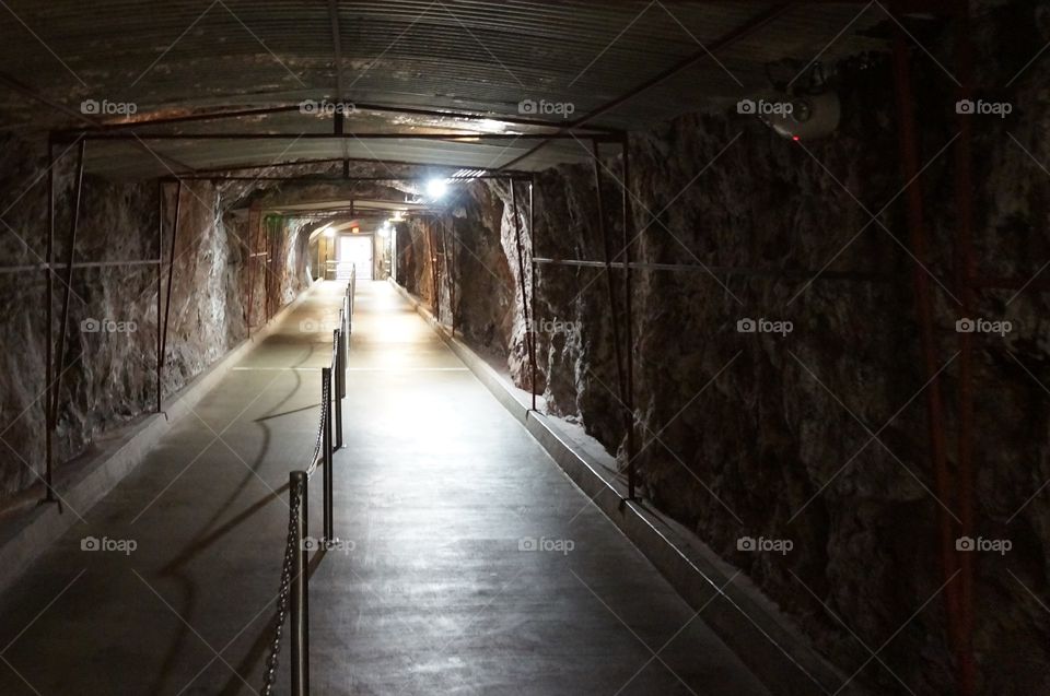 Light at the end of the tunnel. Photo taken at Hoover Dam