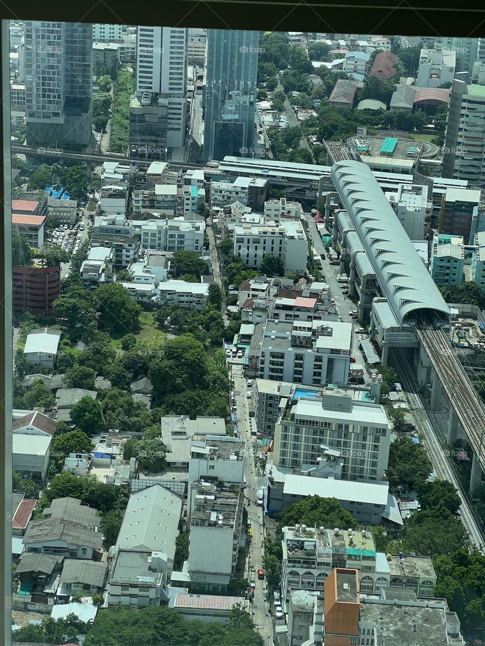 Urban Bangkok from a skyscraper