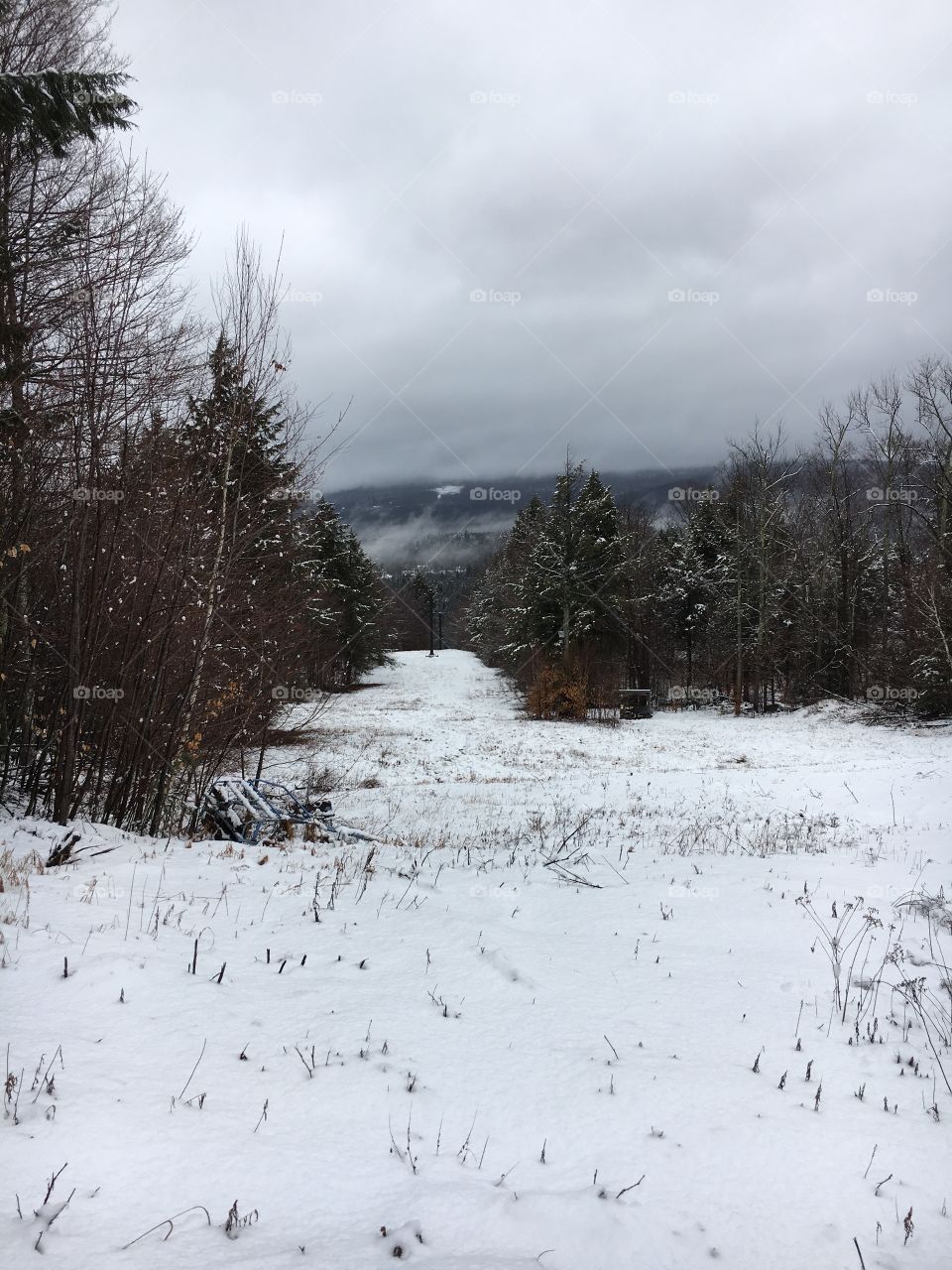 Down A snowy Hill